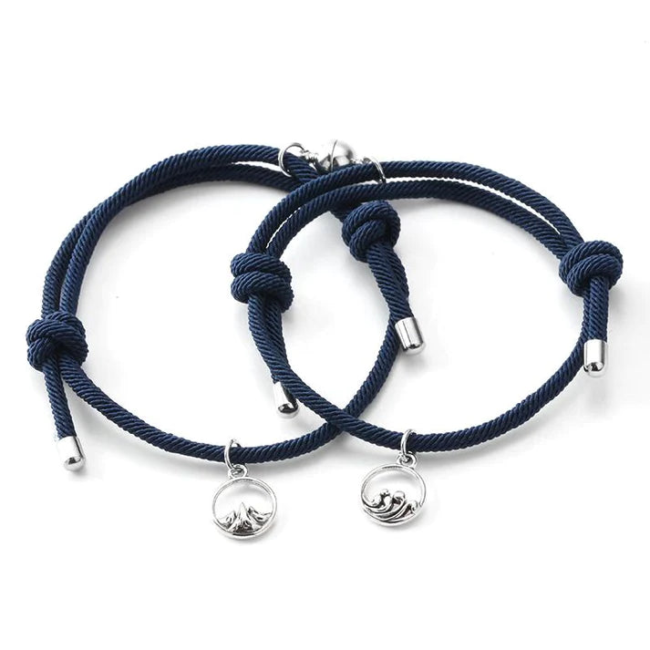 Magnetic love bracelets for couples & BFFs