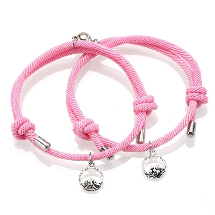 Magnetic love bracelets for couples & BFFs