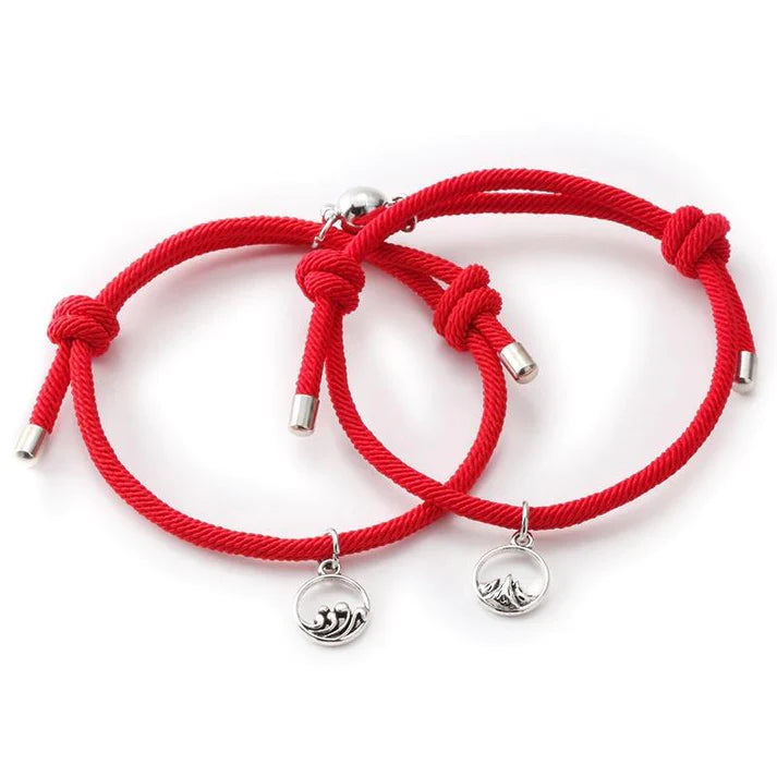 Magnetic love bracelets for couples & BFFs