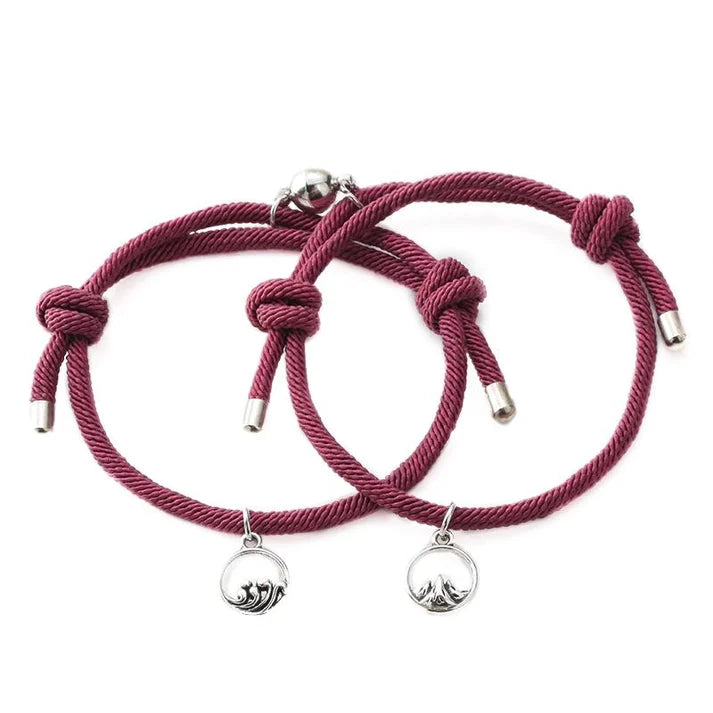 Magnetic love bracelets for couples & BFFs