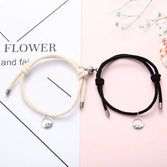 Magnetic love bracelets for couples & BFFs