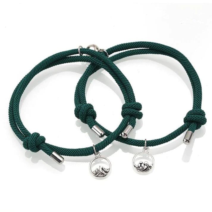 Magnetic love bracelets for couples & BFFs